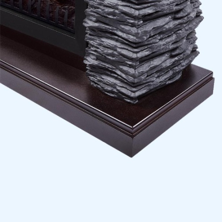 Porto 25 камень черный шпон венге (1202852) Firelight Портал